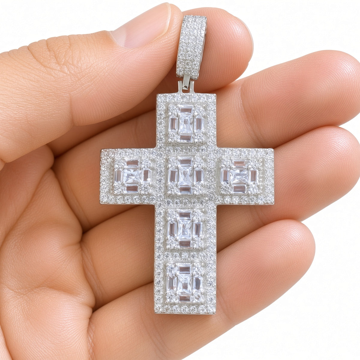 Dije de Cruz Luxury - Plata 925