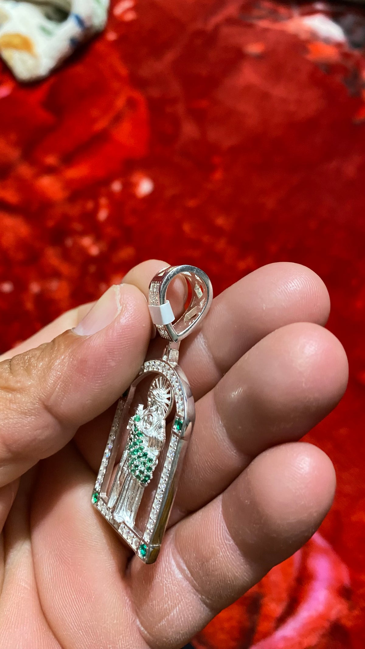Dije de San Judas Tadeo en Plata 925 Italiana – Edición Especial con Circonias