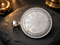 Dije de Onza de Plata Pura Libertad con Bisel Italiano de Plata .925 y Cortes Brillantes