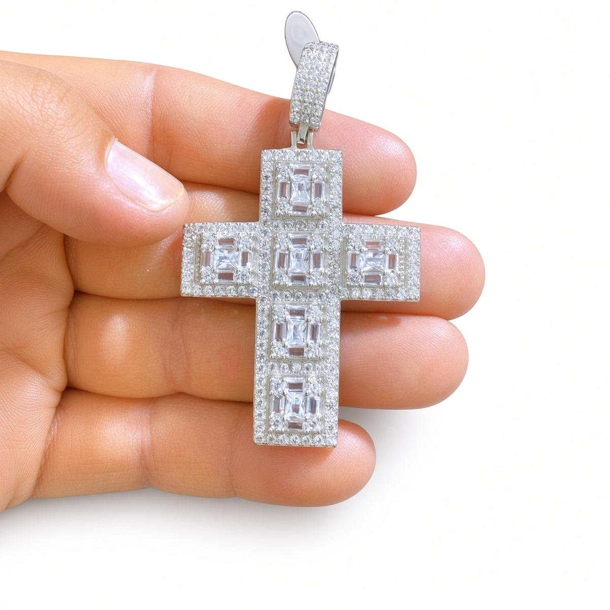 Dije de Cruz Luxury - Plata 925