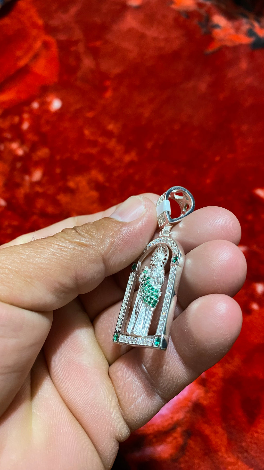 Dije de San Judas Tadeo en Plata 925 Italiana – Edición Especial con Circonias