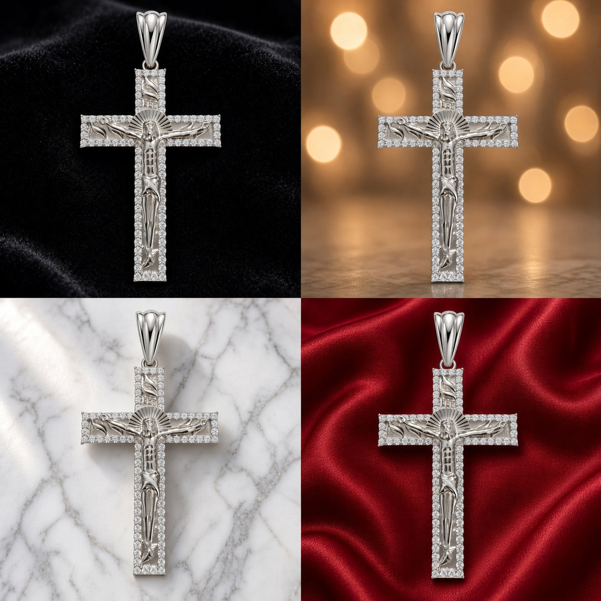 Crucifijo de Plata 925 – Elegancia y Fe en un Solo Accesorio