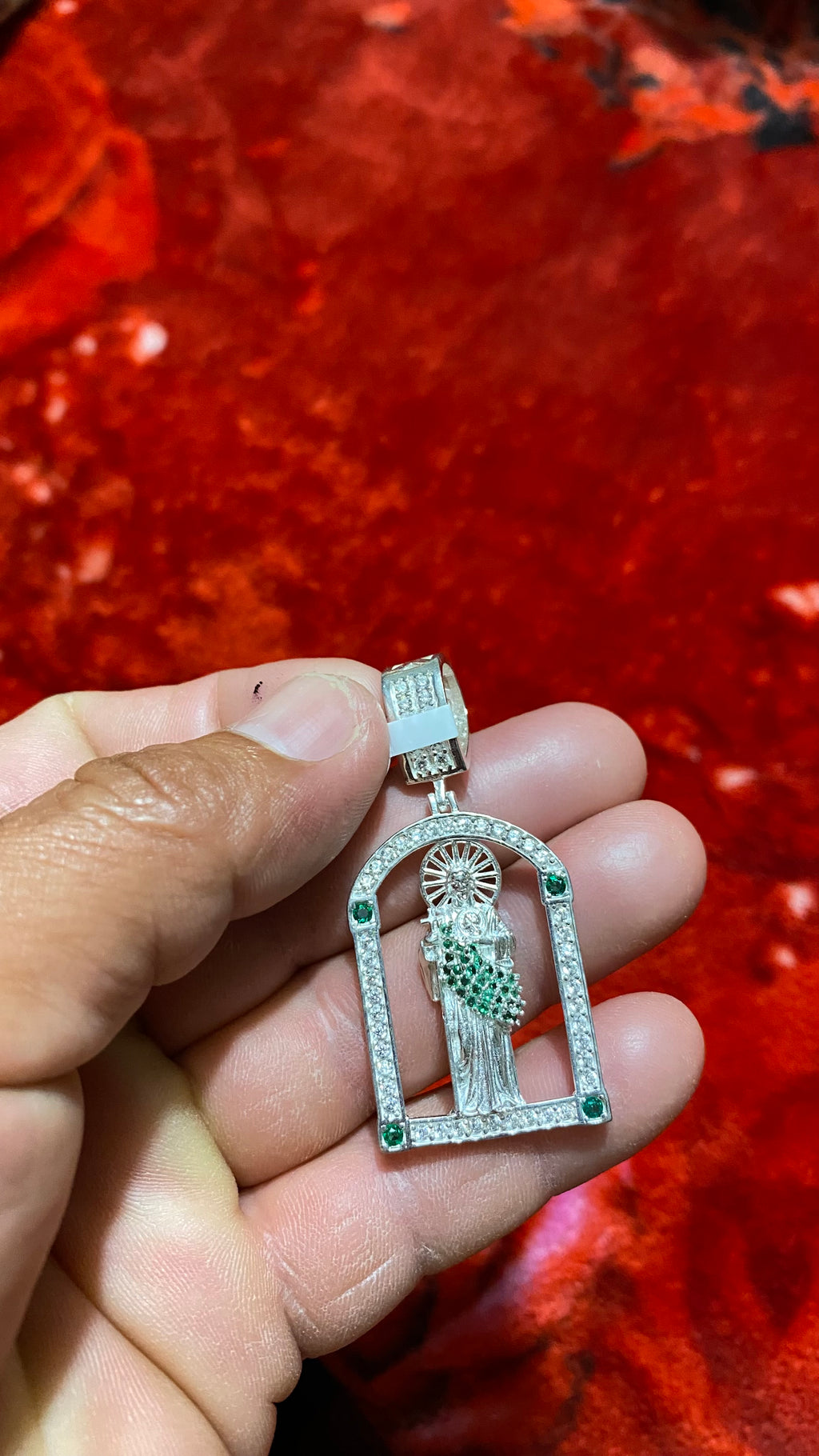 Dije de San Judas Tadeo en Plata 925 Italiana – Edición Especial con Circonias