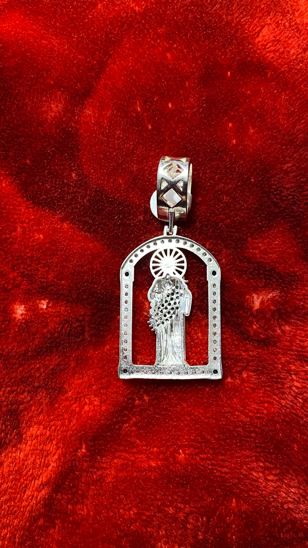 Dije de San Judas Tadeo en Plata 925 Italiana – Edición Especial con Circonias
