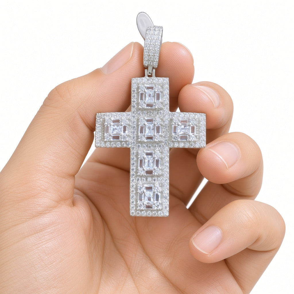 Dije de Cruz Luxury - Plata 925