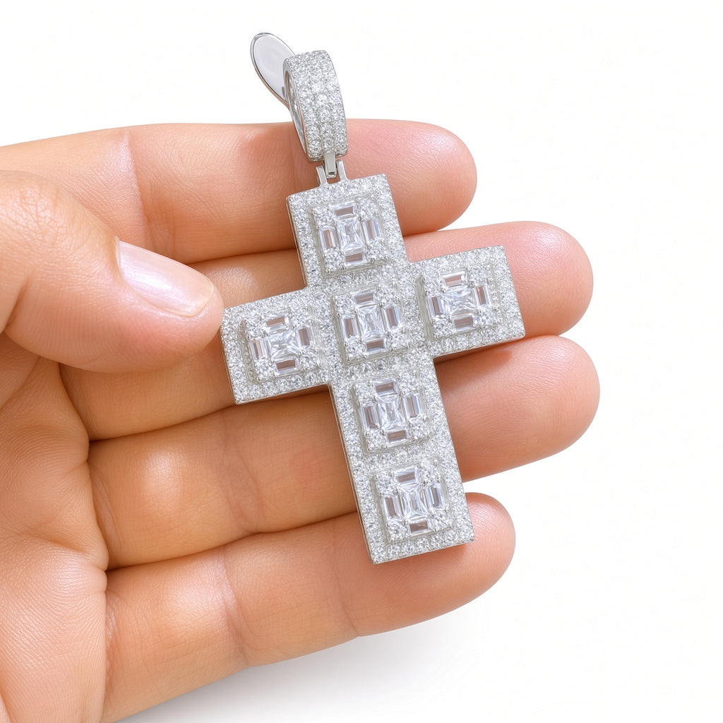 Dije de Cruz Luxury - Plata 925